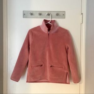 Madewell Pink Sherpa 1/4-Zip